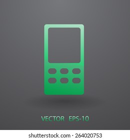 Flat  icon of cellphone