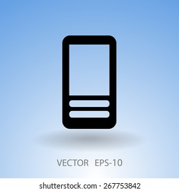 Flat  icon of cellphone