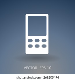 Flat  icon of cellphone