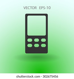 Icono plano del teléfono móvil