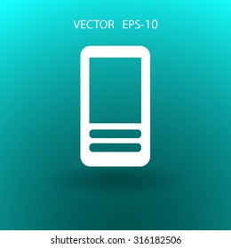 Flat  icon of cellphone