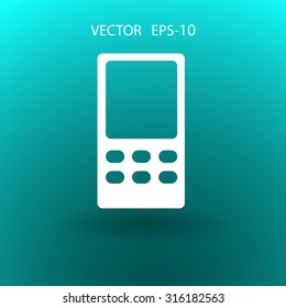 Flat  icon of cellphone
