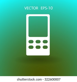 Icono plano del teléfono móvil