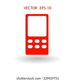 Flat  icon of cellphone