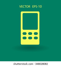 Flat  icon of cellphone