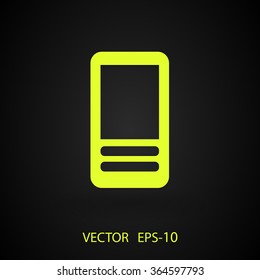 Flat  icon of cellphone