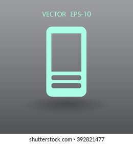 Flat  icon of cellphone
