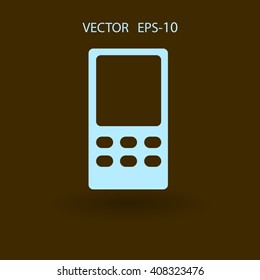 Flat  icon of cellphone