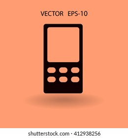 Flat  icon of cellphone