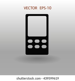 Icono plano del teléfono móvil