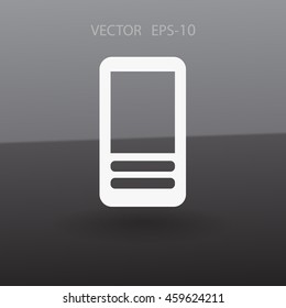Flat  icon of cellphone