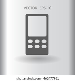 Icono plano del teléfono móvil