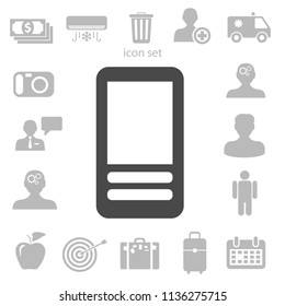 Flat  icon of cellphone. vector illustration