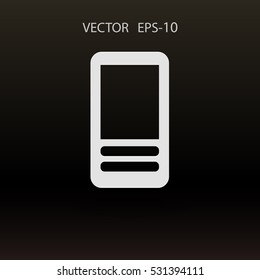 Flat  icon of cellphone. vector illustration