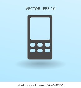 Flat  icon of cellphone. vector illustration