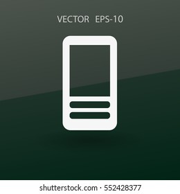 Flat  icon of cellphone. vector illustration