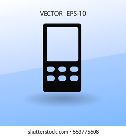 Flat  icon of cellphone. vector illustration