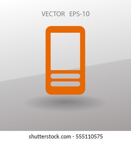 Flat  icon of cellphone. vector illustration