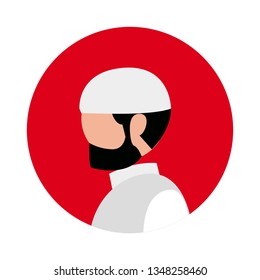 flat icon character for application romadhon