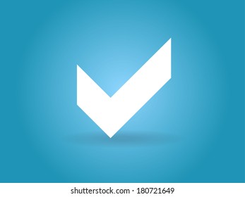 Flat icon of check box