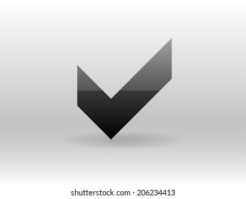 Flat icon of check box