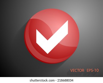 Flat icon of check box
