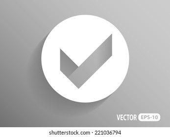 Flat Icon of check box