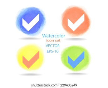 Flat icon of check box