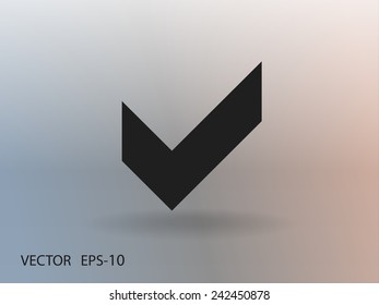 Flat icon of check box