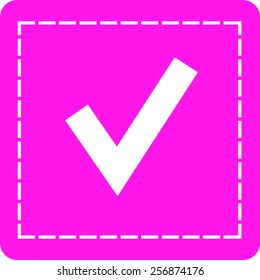 Flat icon of check box