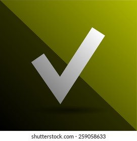 Flat icon of check box