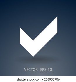 Flat icon of check box