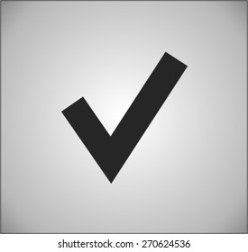 Flat icon of check box