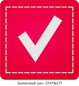 Flat icon of check box