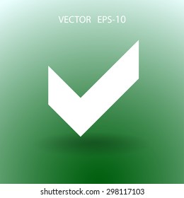 Flat icon of check box