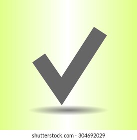 Flat icon of check box