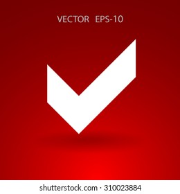 Flat icon of check box