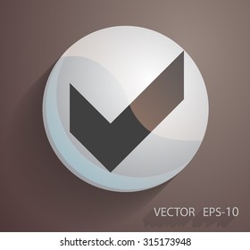 Flat icon of check box