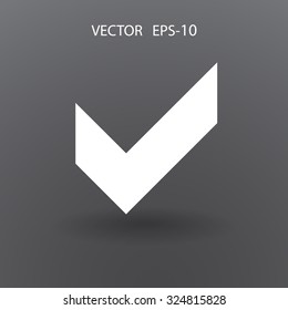 Flat icon of check box