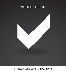 Flat icon of check box