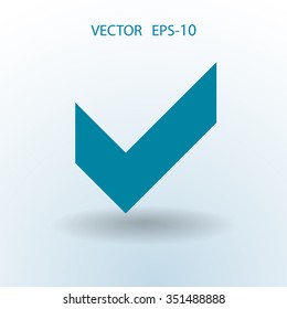 Flat icon of check box