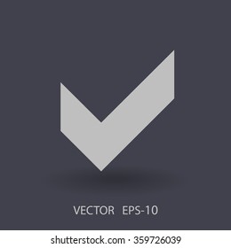 Flat icon of check box