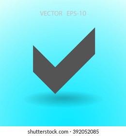 Flat icon of check box