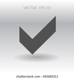 Flat icon of check box