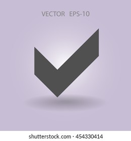 Flat icon of check box