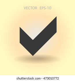 Flat icon of check box