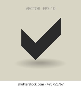 Flat icon of check box