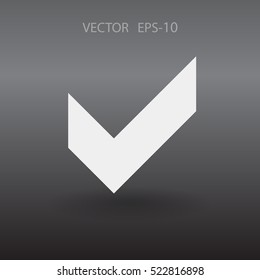 Flat icon of check box