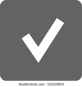 Flat icon of check box