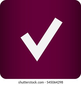 Flat icon of check box